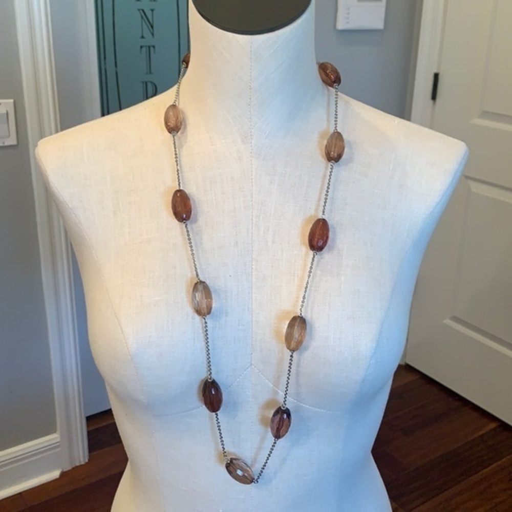 💐5/25 cookie Lee long acrylic faceted bead